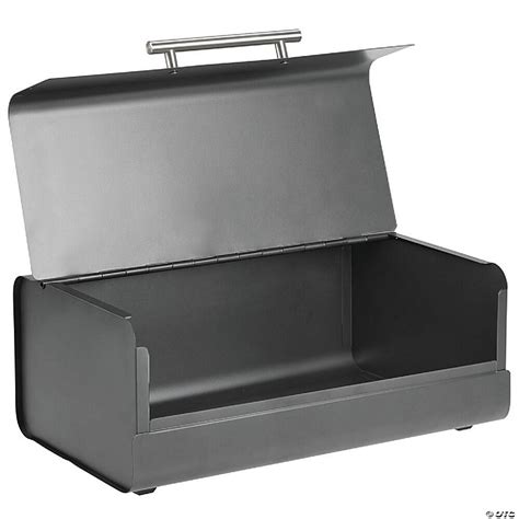 mDesign Metal Kitchen Countertop Bread Box, Home 